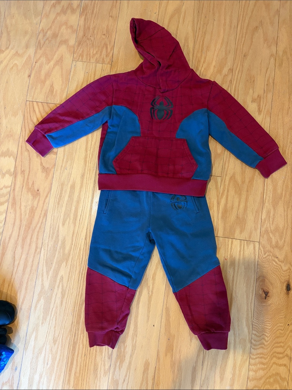Marvel Kids Spider-Man Hoodie & Jogger Set - Red & Blue